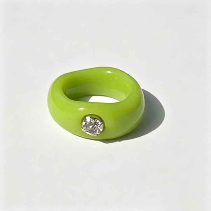 Geometric Rhinestone Ring