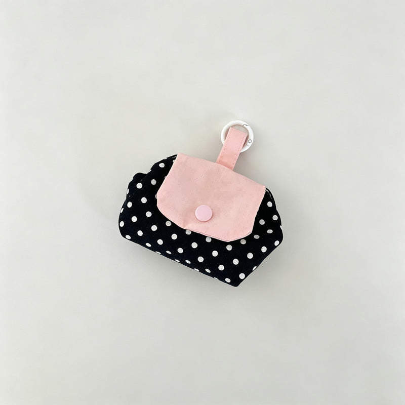 Plaid Coin Purse with Flap