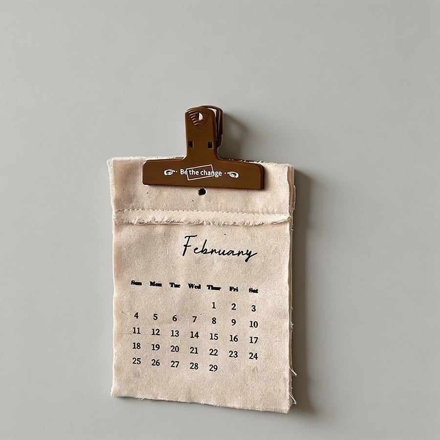Linen Fabric Calendar - Shopdayla Wholesale - #7458