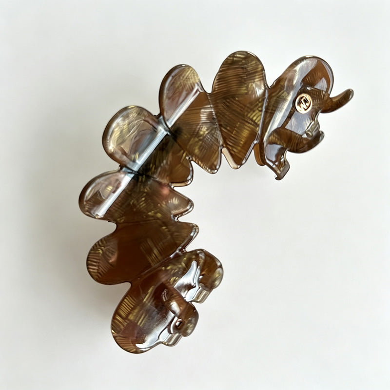 Petal Shape Acetate Hair Claw Clip