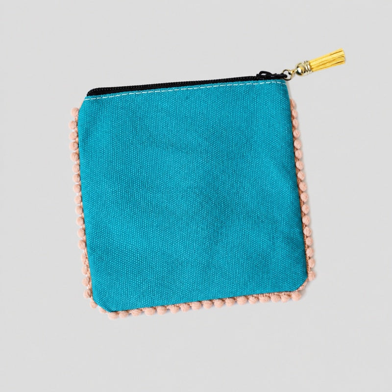 Tassel Edge Coin Pouch