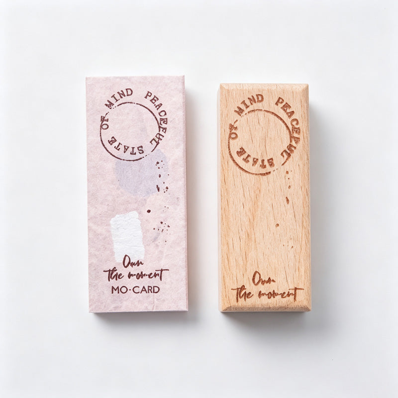 Beech Wood Rubber Stamp