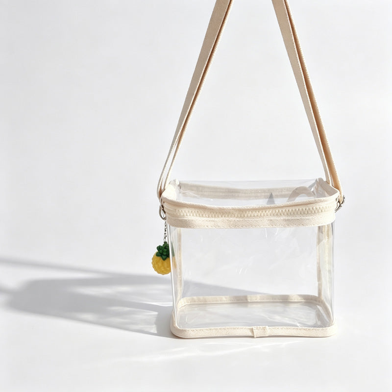 Clear PVC Crossbody Shoulder Pouch