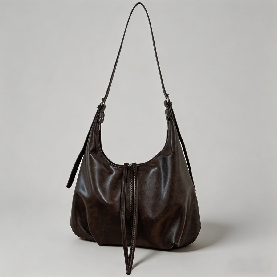 Brown Hobo Shoulder Bag - Shopdayla Wholesale - #6610