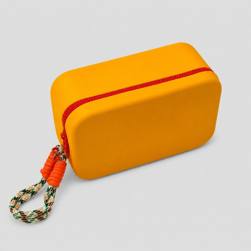Color Block Hard Zip Case