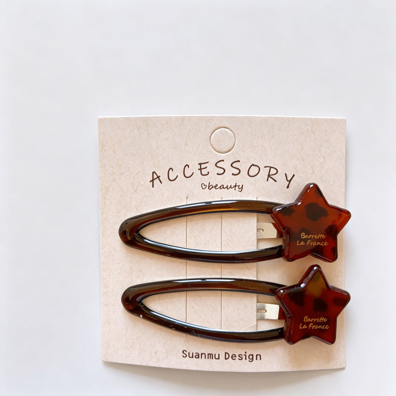 Tortoiseshell Acetate BB Hair Clips