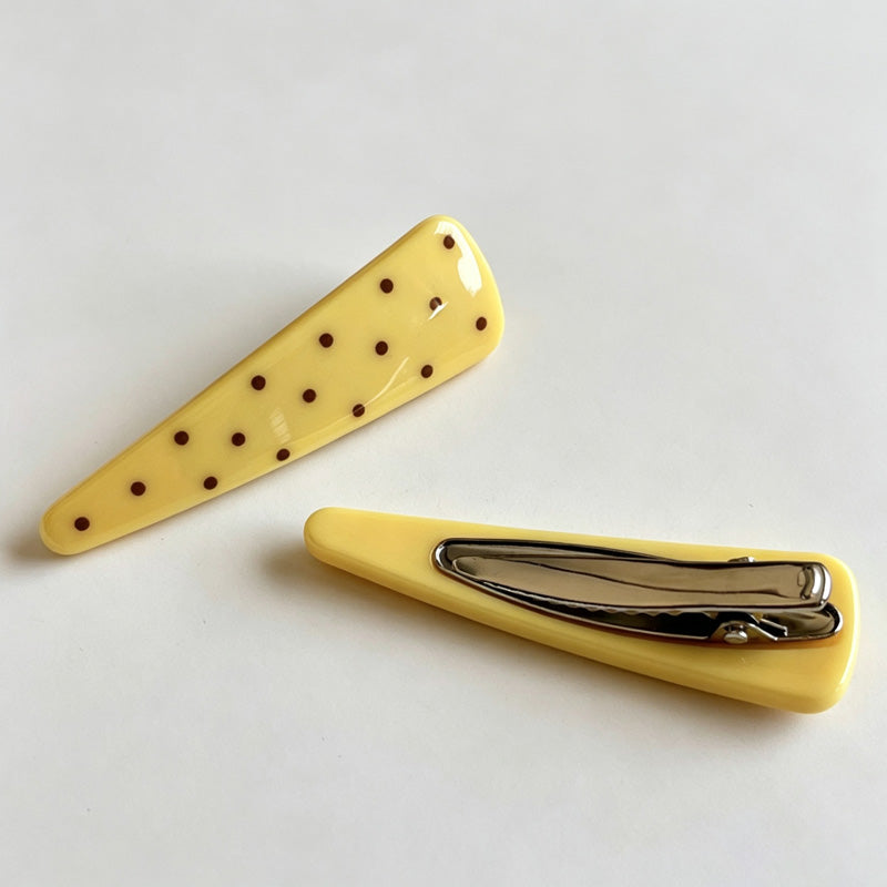 Polka Dot Side Hair Clips Set