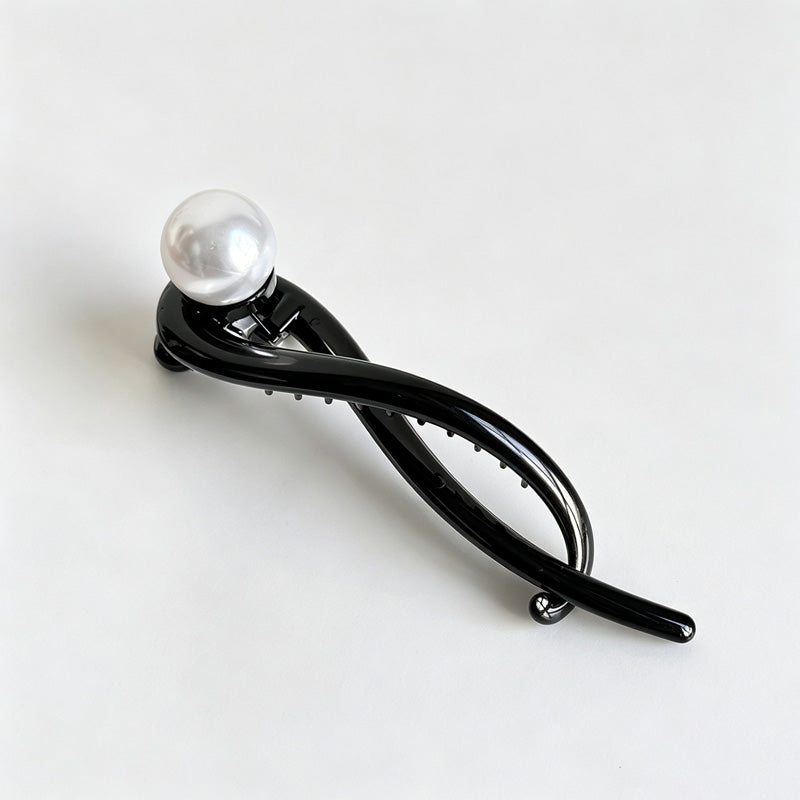 Resin Bead Twist Hair Claw Clip