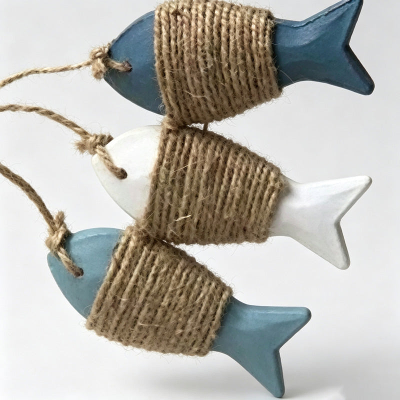 Wooden Fish Hanging Wall Ornament
