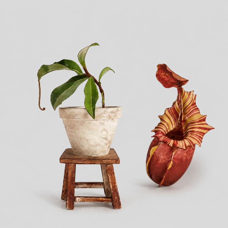 Rotatable Leaf Printed Fridge Magnet