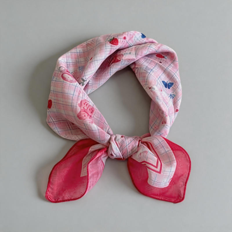 Floral Print Square Scarf Band - Shopdayla Wholesale - #2754