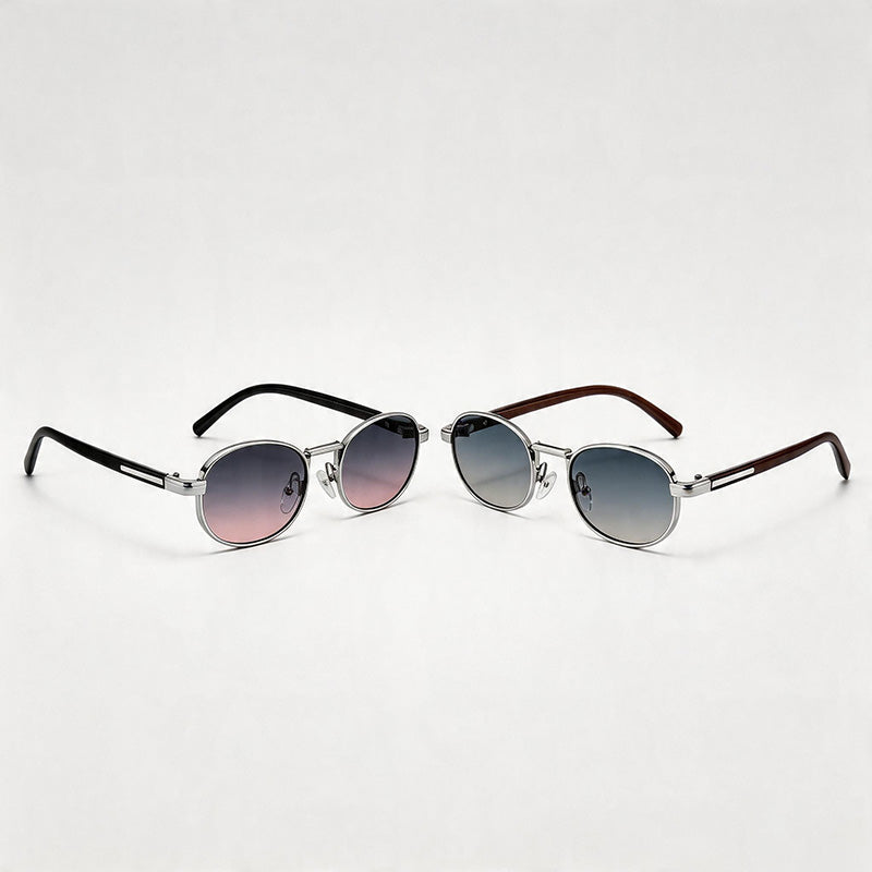 Gradient Oval Frame Sunglasses - Shopdayla Wholesale - #2274