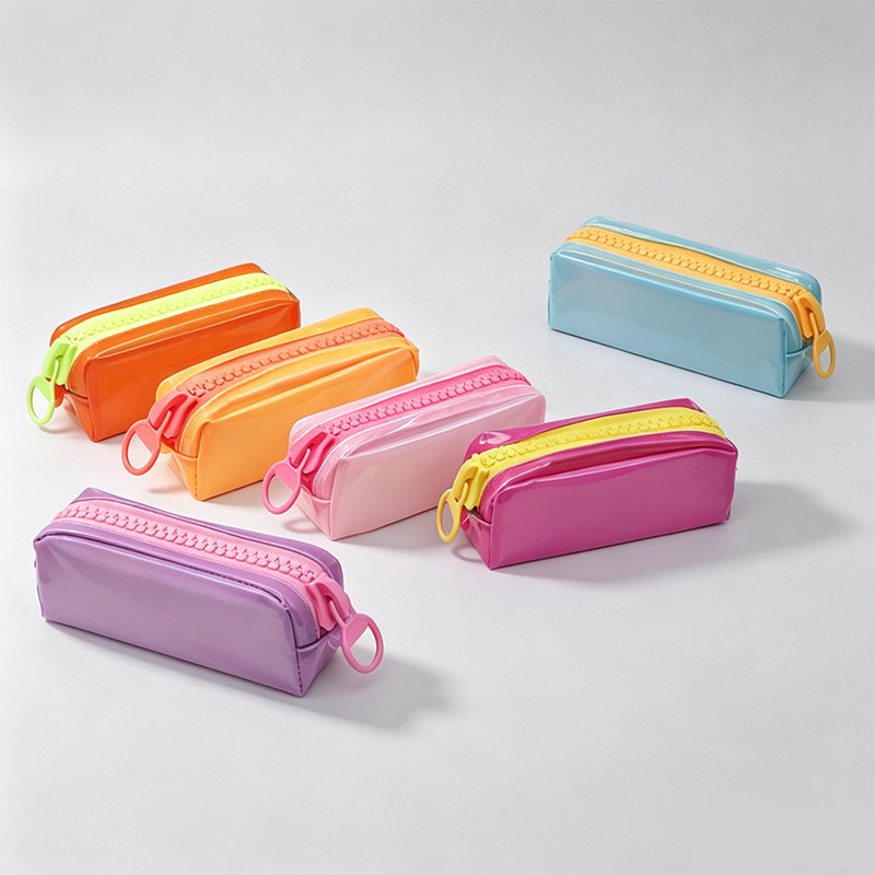 Simple Color‑Block Pencil Case