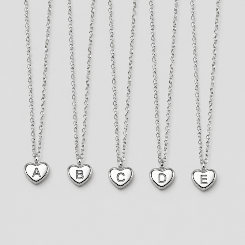 26 Letters Heart Initial Neckl - Shopdayla Wholesale - #7090