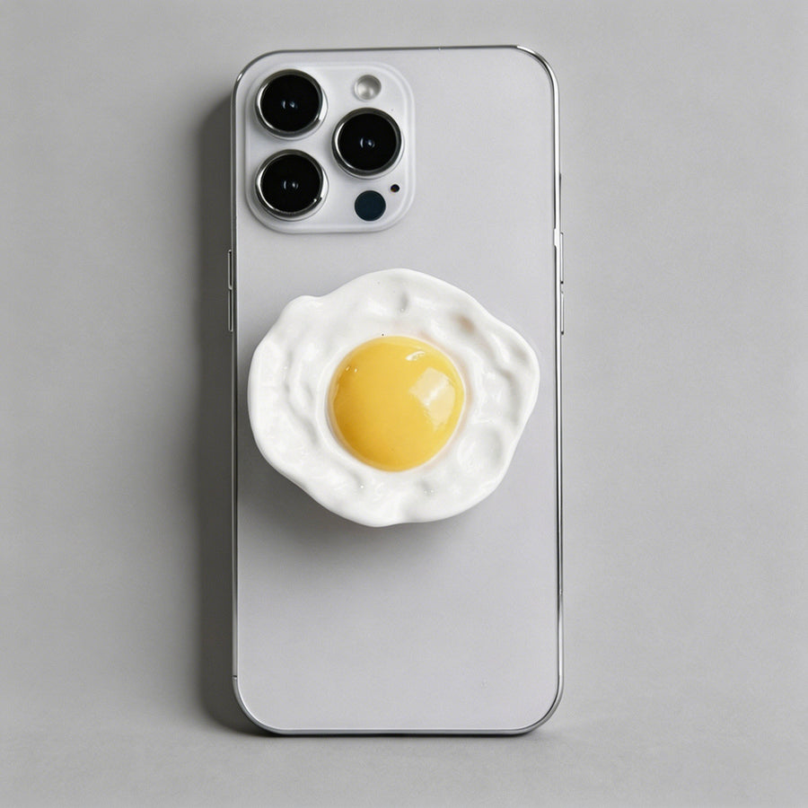 3D Fried Egg Phone Grip - Shopdayla Wholesale - #4450