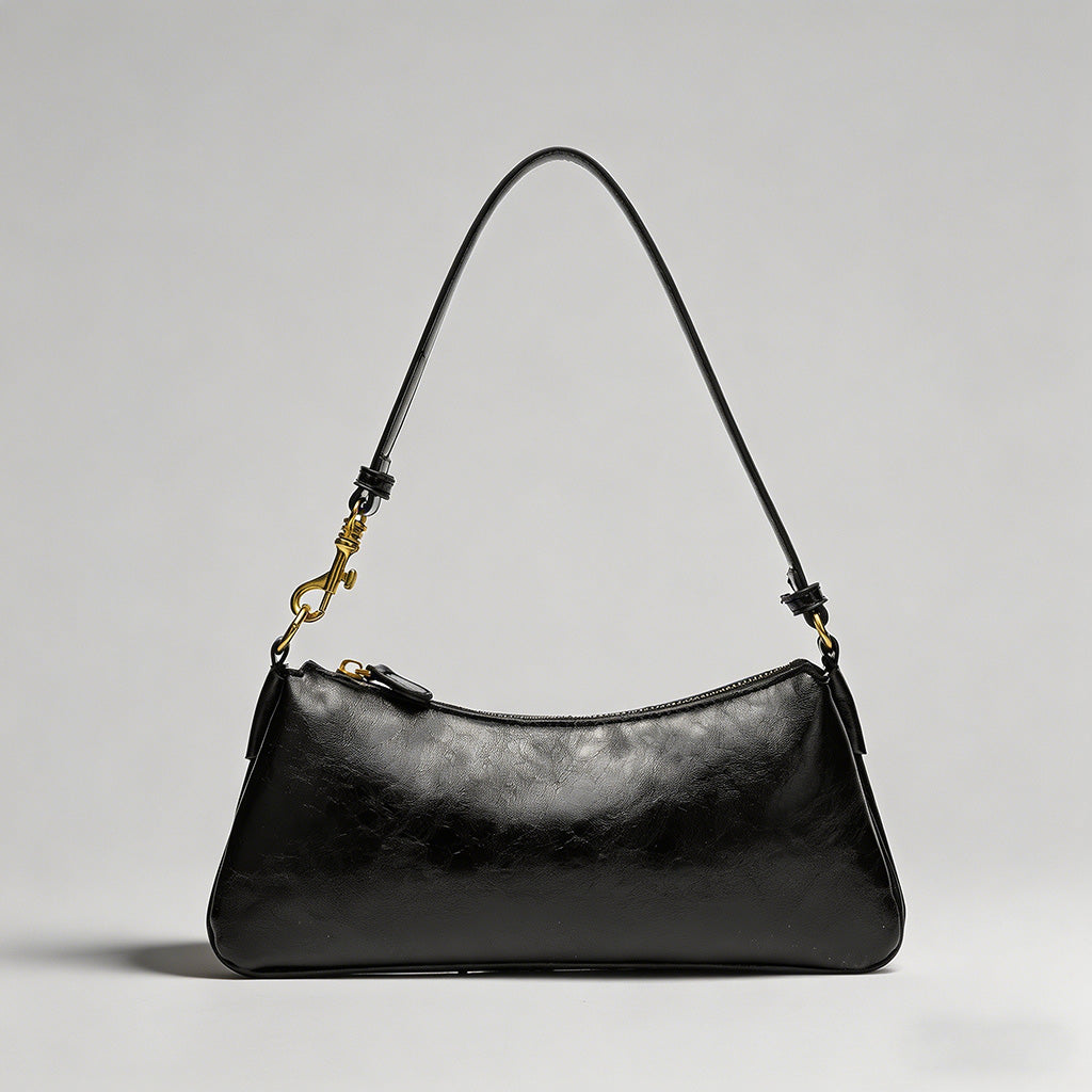 Vintage Oil-Wax Leather Baguet - Shopdayla Wholesale - #3442