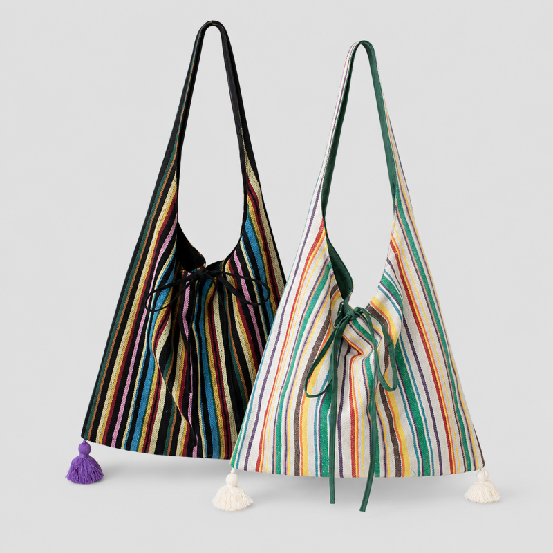 Striped Tote Bag