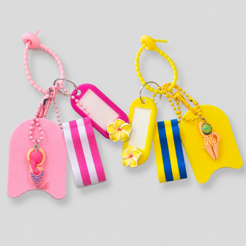 Beach Swim Float Keychain