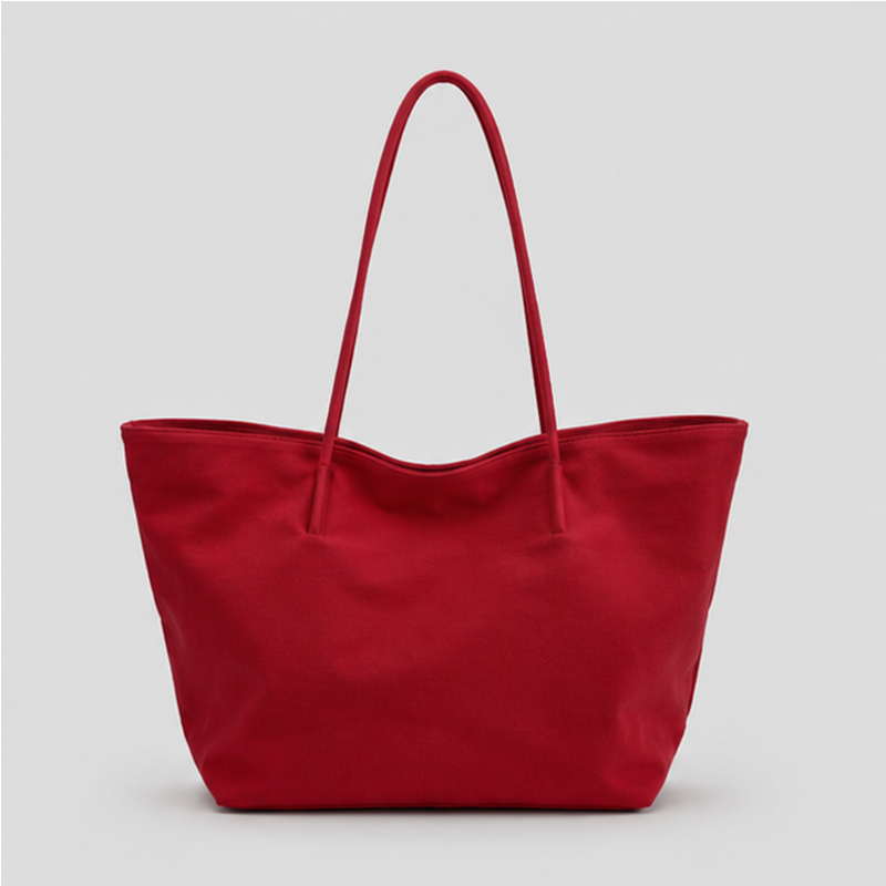 Color Block Shopper Tote Bag