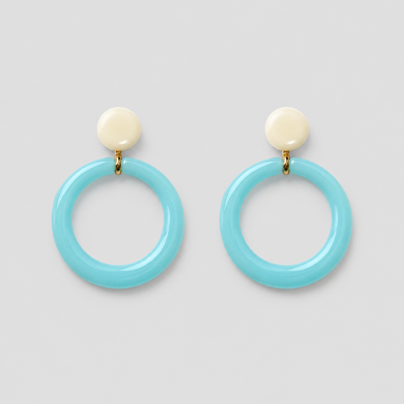 Acrylic Hoop Earrings