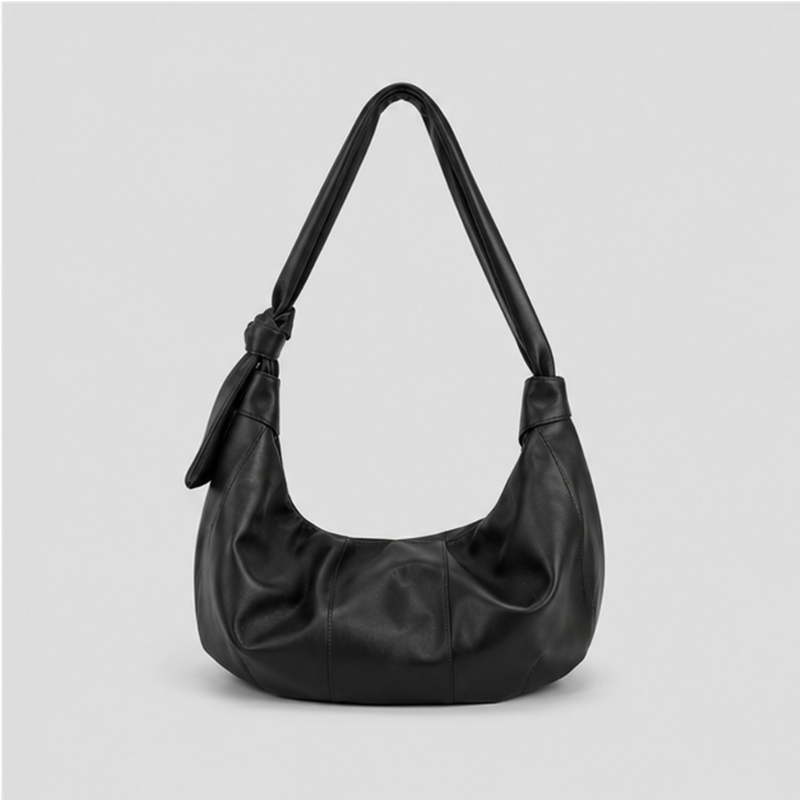Slouchy Knotted Shoulder Bag