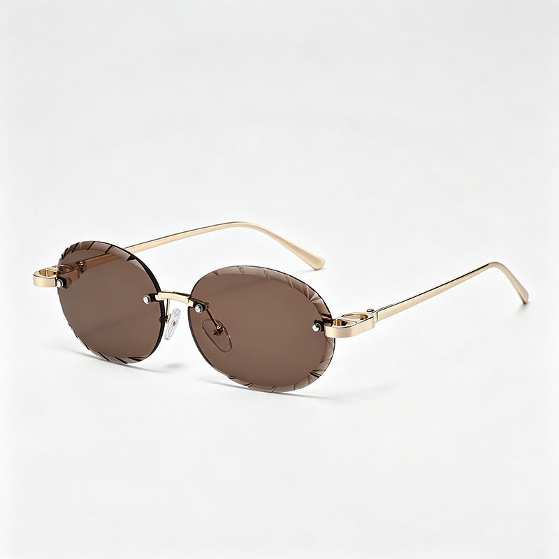 Rimless Cut-Lens Sunglasses - Shopdayla Wholesale - #8290
