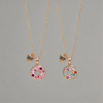Sparkle Donut BFF Friendship N - Shopdayla Wholesale - #6018