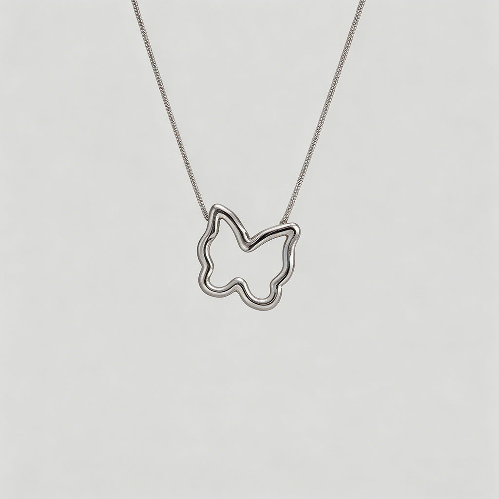 Open Shape Snake Chain Necklac - Shopdayla Wholesale - #5314