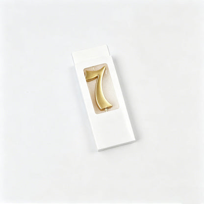 Gold Number Candle