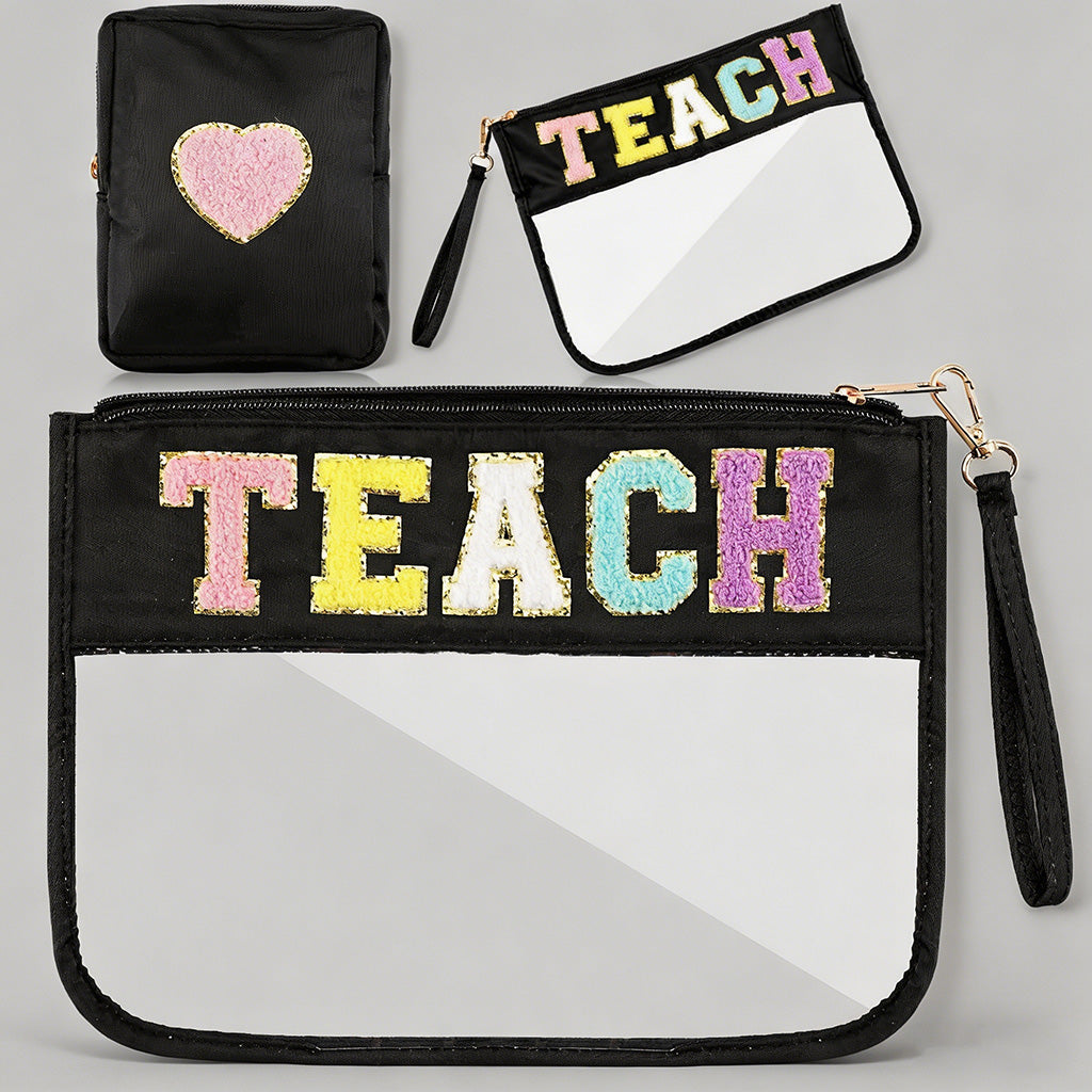 Clear Pouch Set - Shopdayla Wholesale - #4434