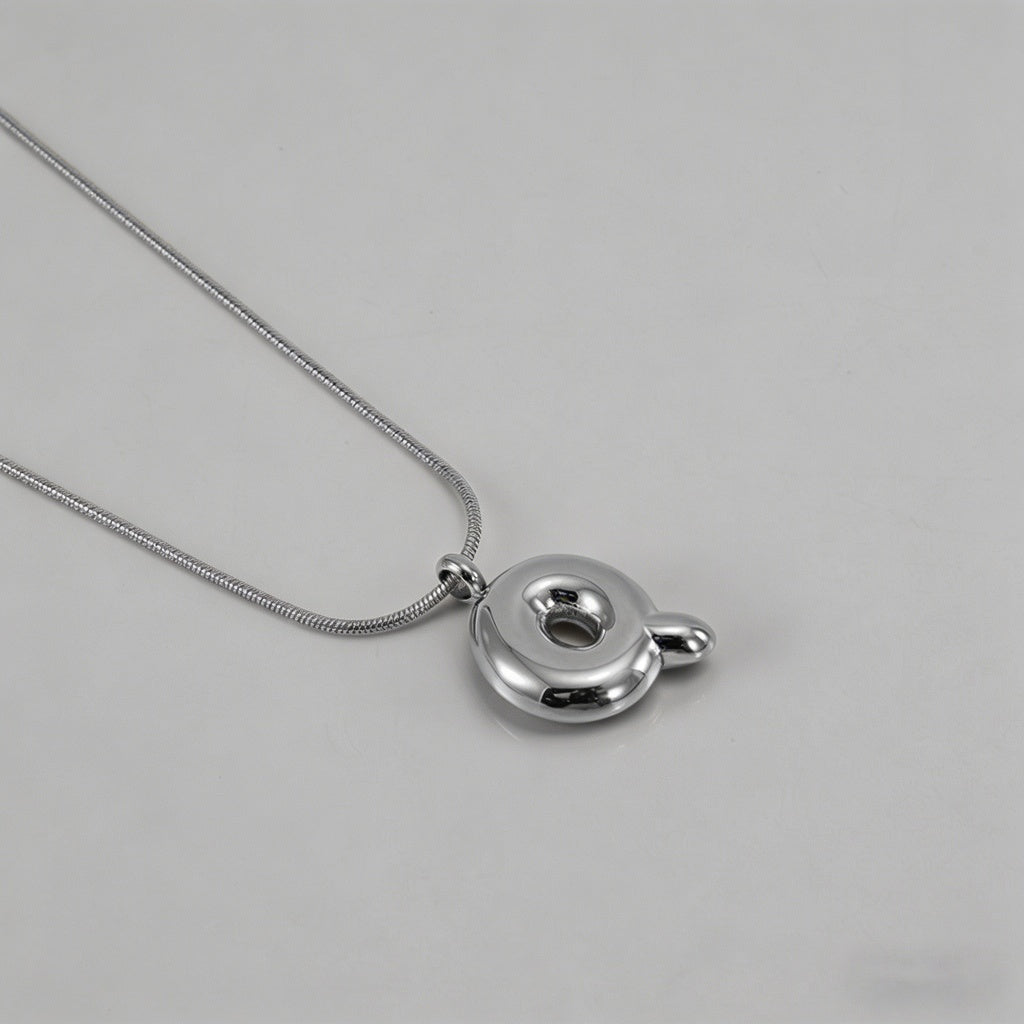 3D Bubble Letter Initial Neckl - Shopdayla Wholesale - #0370