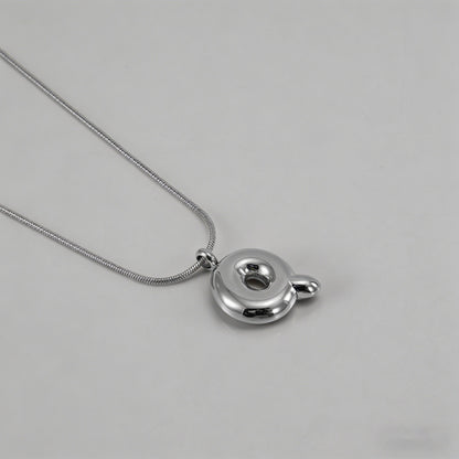 3D Bubble Letter Initial Neckl - Shopdayla Wholesale - #0370