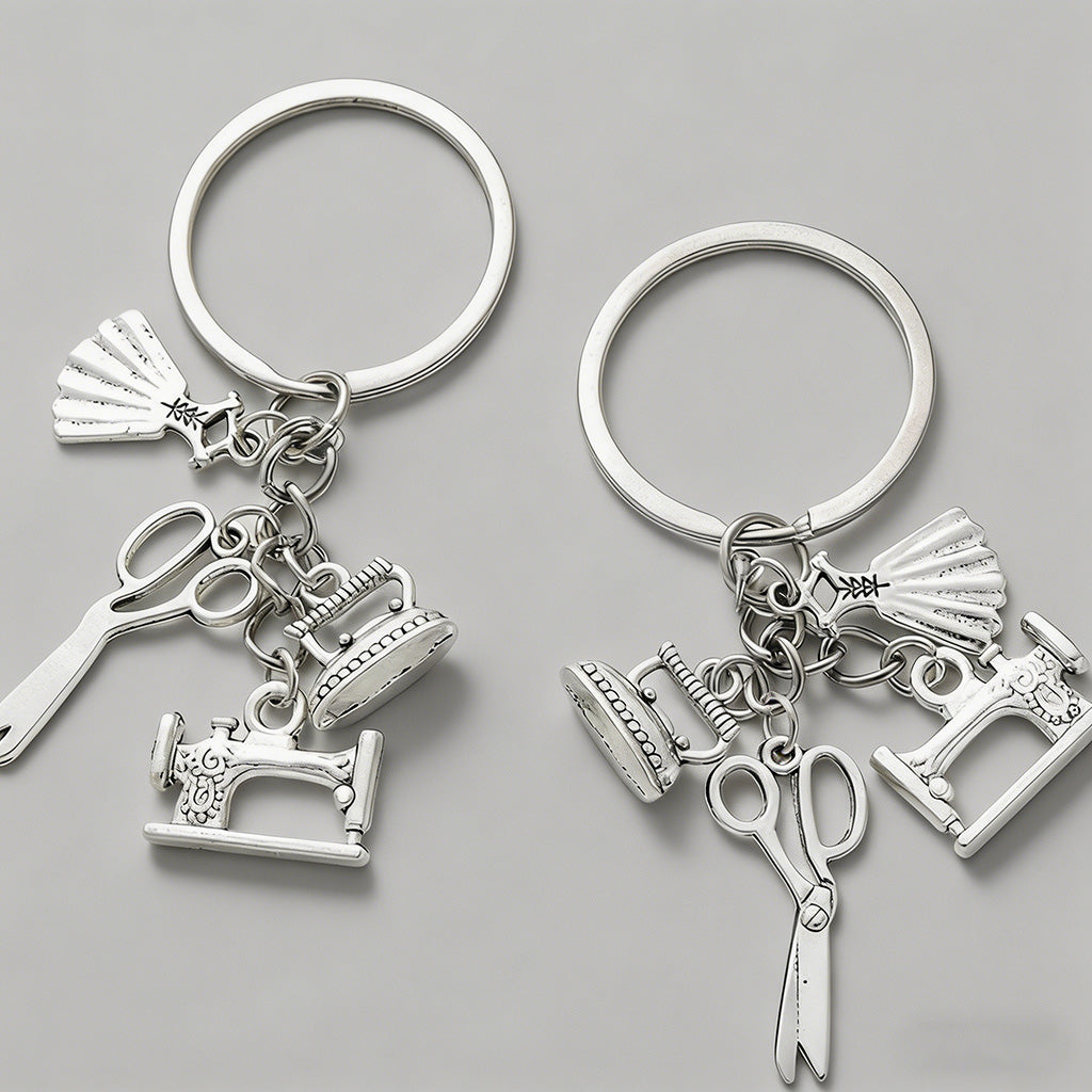 Sewing Themed Charm Keychain - Shopdayla Wholesale - #0050