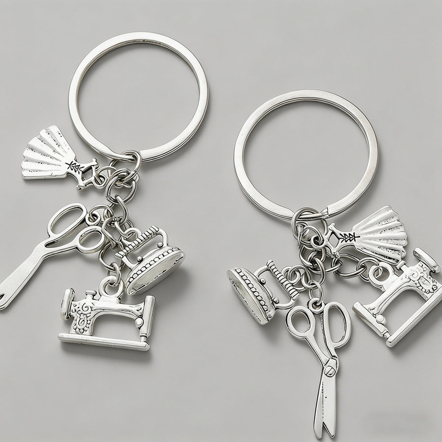 Sewing Themed Charm Keychain - Shopdayla Wholesale - #0050