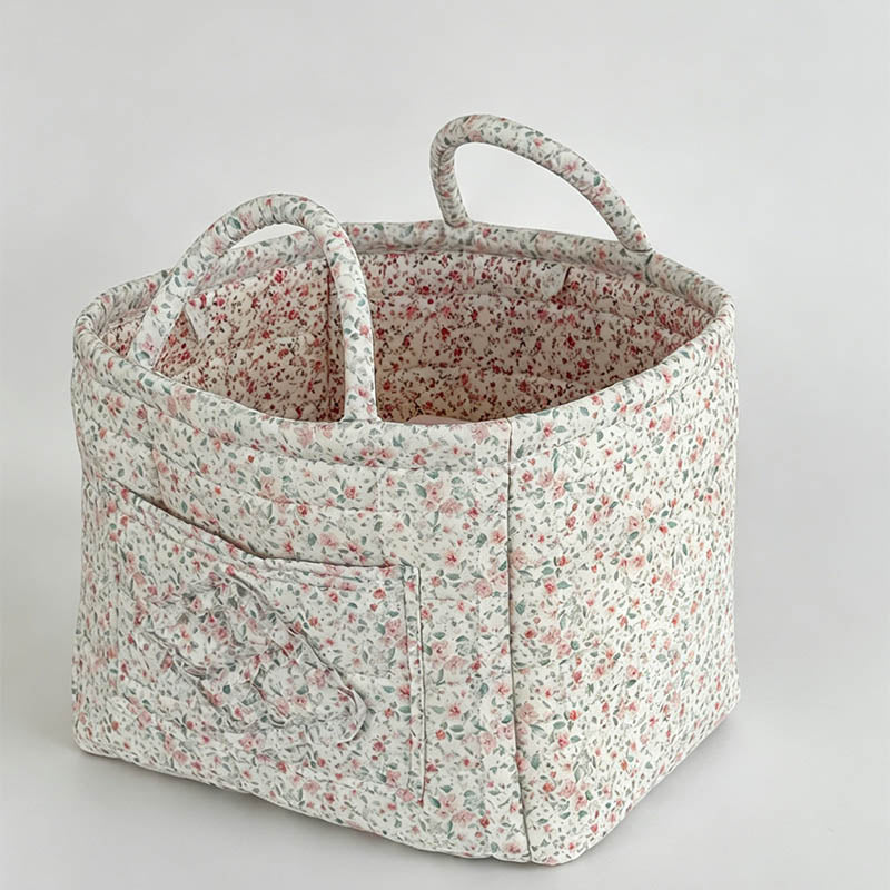 Quilted Floral Storage Organiz - Shopdayla Wholesale - #2962