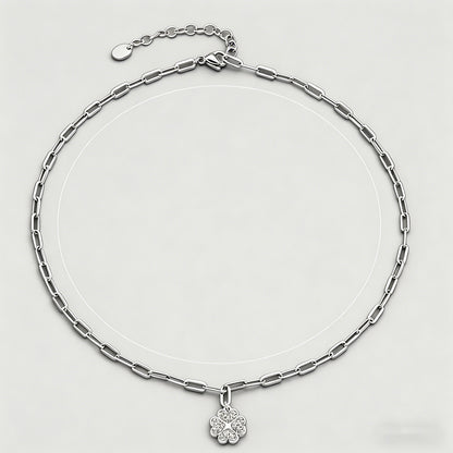 Crystal Clover Charm Paperclip - Shopdayla Wholesale - #2050