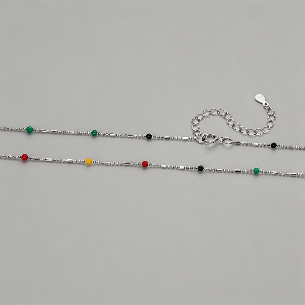 Multicolor Enamel Bead Sparkle - Shopdayla Wholesale - #5538