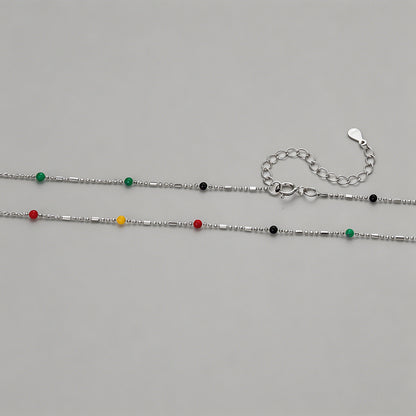 Multicolor Enamel Bead Sparkle - Shopdayla Wholesale - #5538