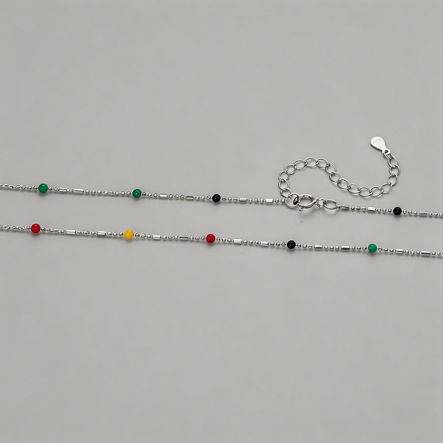Multicolor Enamel Bead Sparkle - Shopdayla Wholesale - #5538