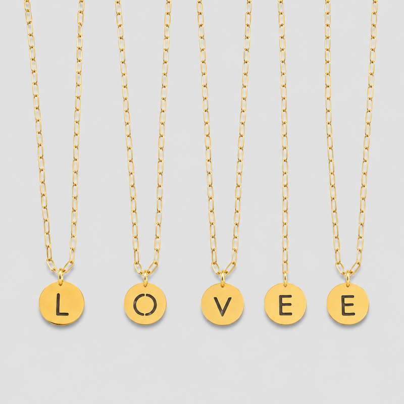 26-Piece Initial Letter Pendan - Shopdayla Wholesale - #2786