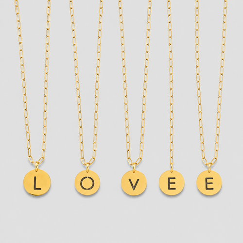 26-Piece Initial Letter Pendan - Shopdayla Wholesale - #2786