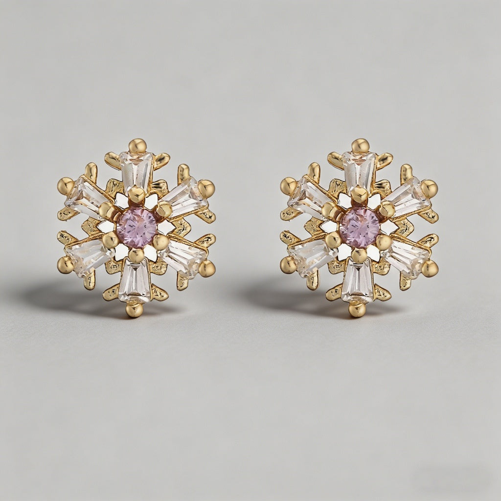 Dainty Floral & Celestial Stud - Shopdayla Wholesale - #9730
