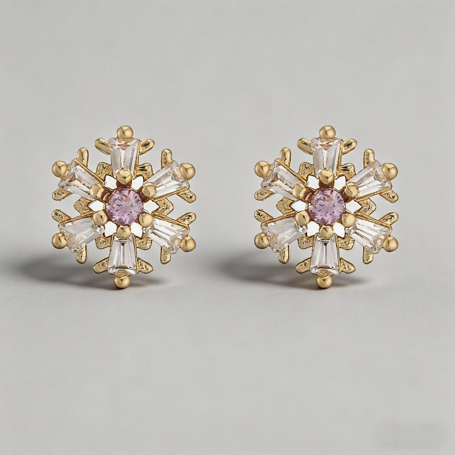Dainty Floral & Celestial Stud - Shopdayla Wholesale - #9730