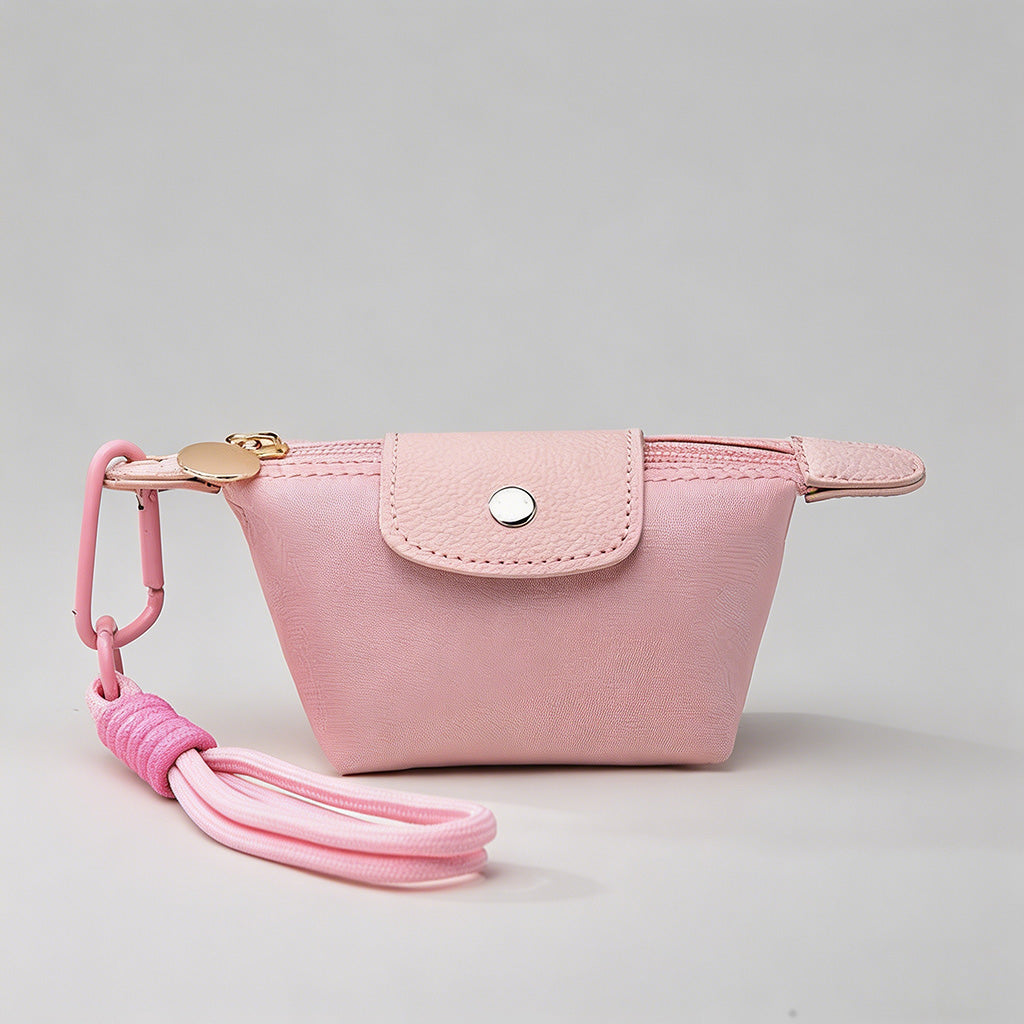 Mini Leather-Accent Coin Pouch - Shopdayla Wholesale - #6242