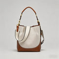 Canvas & Leather Bucket Crossb - Shopdayla Wholesale - #0834