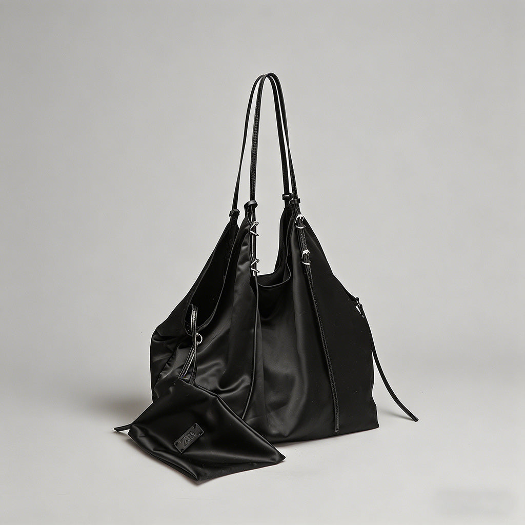 Large Capacity Nylon Hobo Tote - Shopdayla Wholesale - #0242