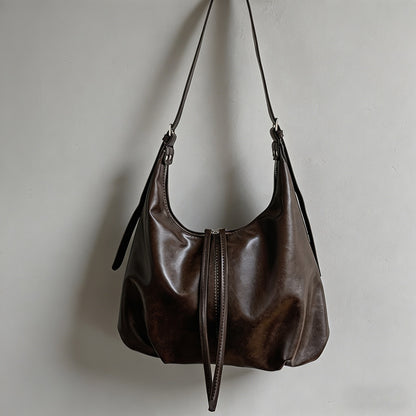 Brown Hobo Shoulder Bag - Shopdayla Wholesale - #9378