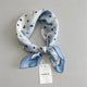 White and Blue Polka dots / One Size