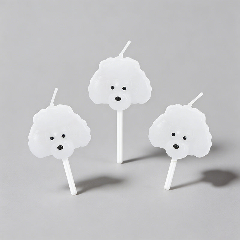 Cute Teddy Dog Birthday Candle - Shopdayla Wholesale - #5106