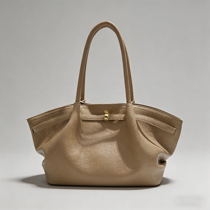 Minimalist Lychee Texture Tote - Shopdayla Wholesale - #7906